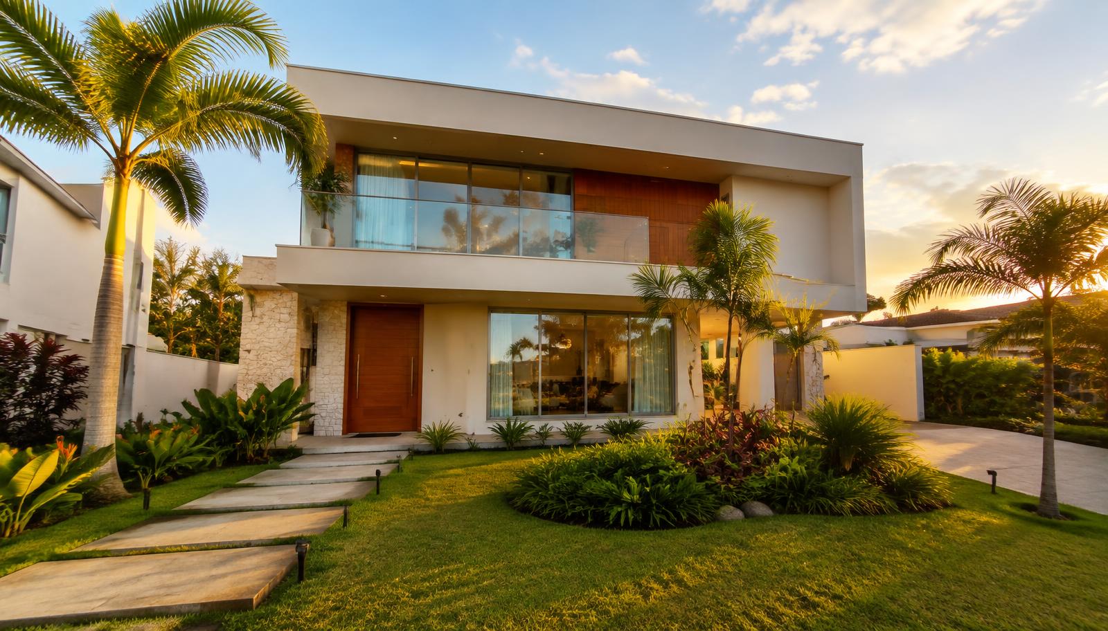 Fachada de casa moderna